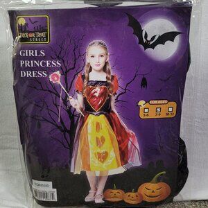 Princess Costume Girl Size 7-9 Trick or Treat Street Halloween Queen Heart New